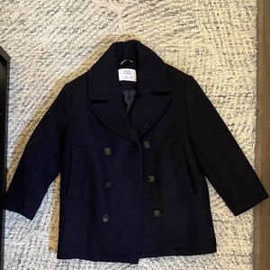 Zara Kids Boys Navy Blue Pea Coat